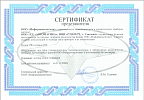 Сертификат представителя ООО "Информаналитика"